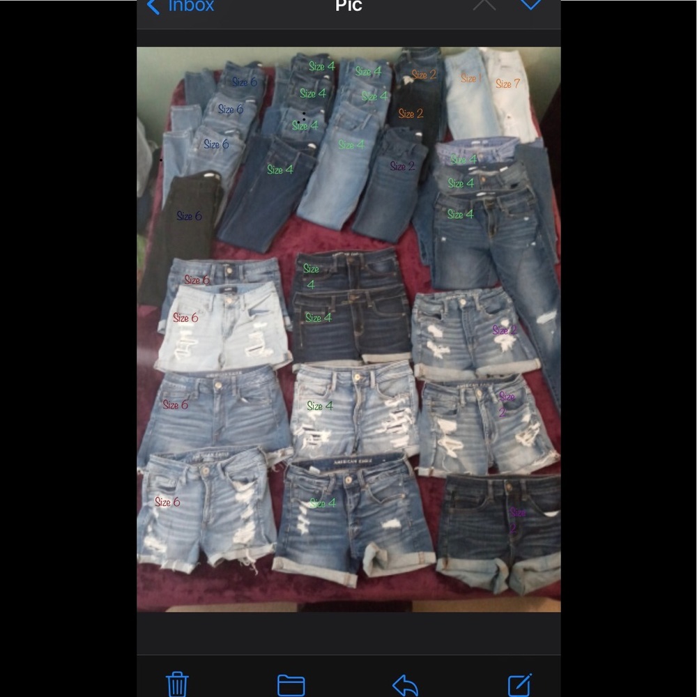 American Eagle Shorts and Old Navy jeans